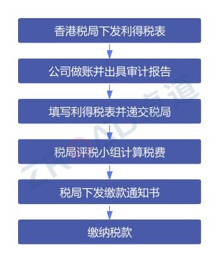 香港公司利得税申报流程图